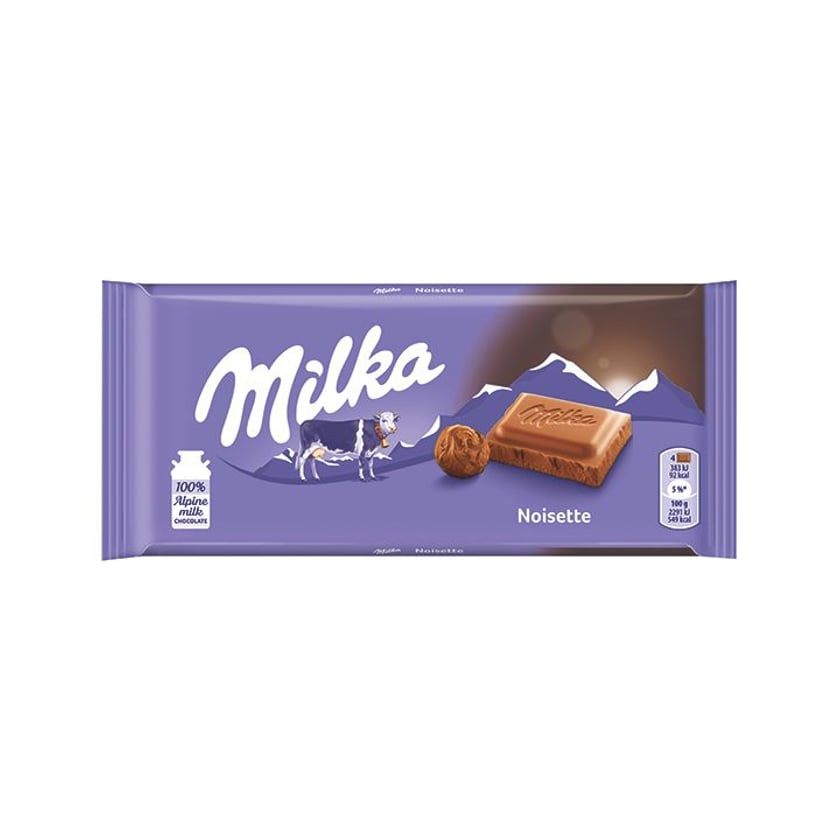 Milka Σοκολάτα Γάλακτος Noisette 100g