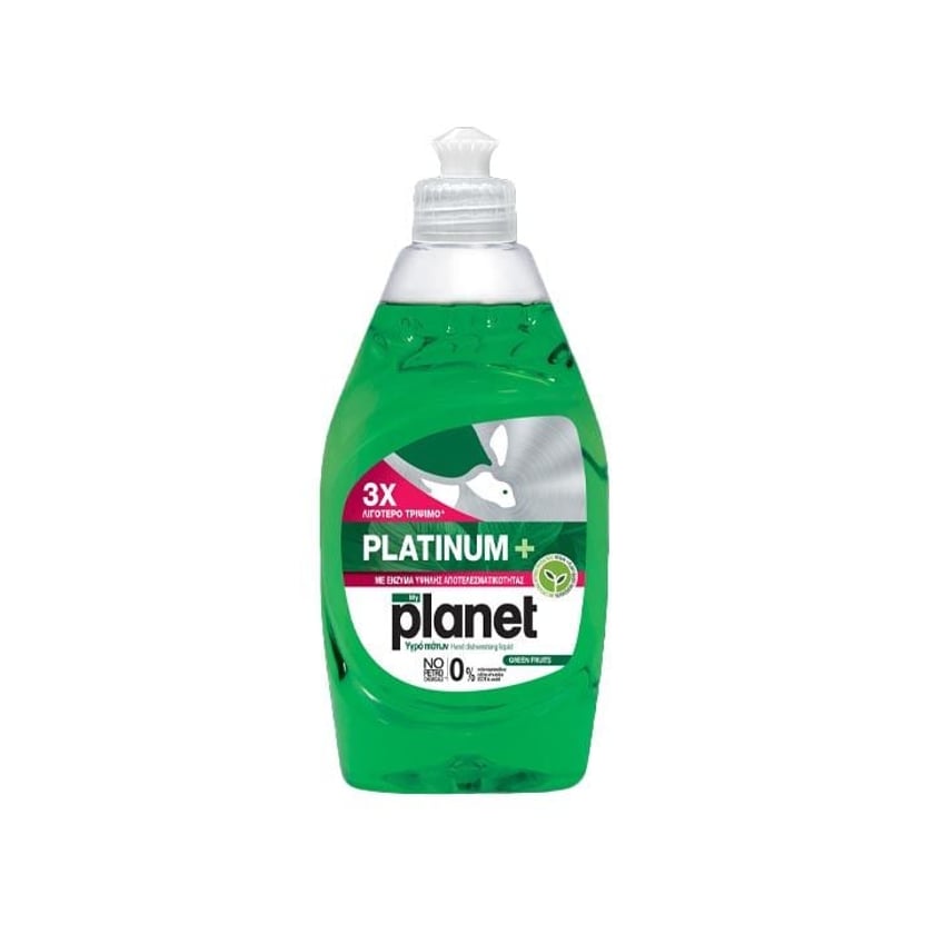 My Planet Platinum+ Υγρό Απορρυπαντικό Πιάτων Green Fruits 425ml