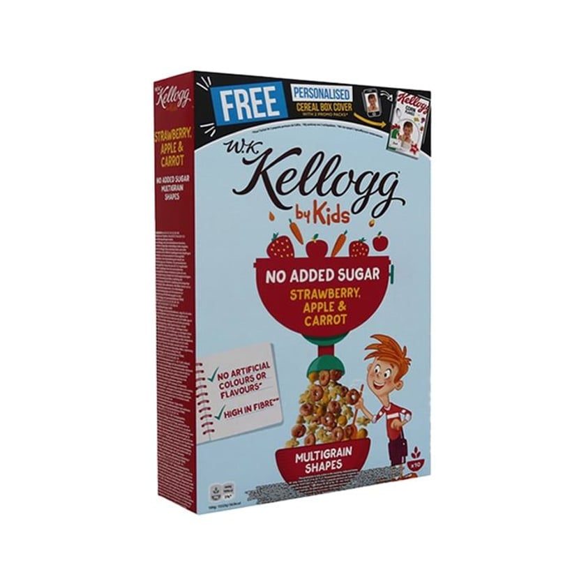 Kelloggs`s Kids Δημητριακά Πολύσπορα με Φράουλα, Μήλο & Καρότο Χωρίς Προσθήκη Ζάχαρης 300g