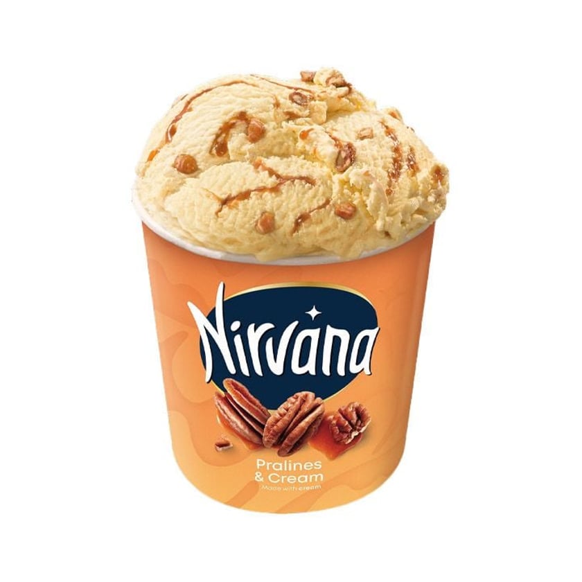 Nirvana Παγωτό Οικογενειακό Pralines & Cream 750ml