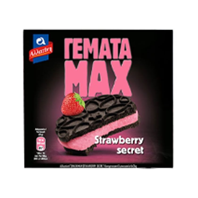 Αλλατίνη Γεμάτα Μπισκότα Max Strawberry Secret 6x35g