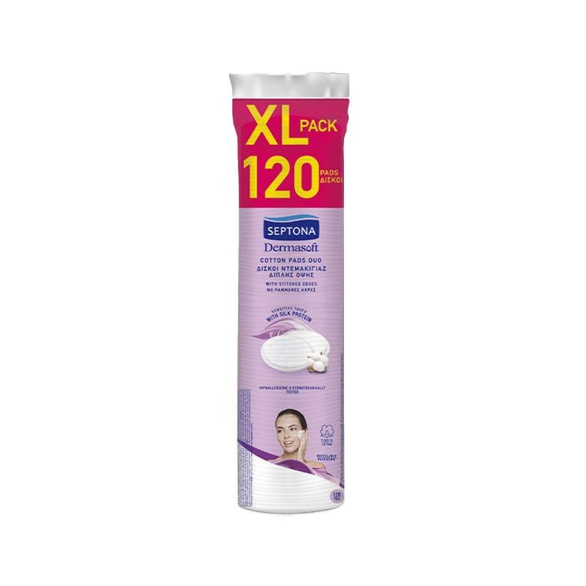 Septona Daily Clean Δίσκοι Ντεμακιγιάζ Διπλής Όψης 60τεμ + 60τεμ Δώρο