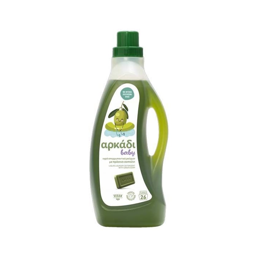 Arkadi Baby Liquid Laundry Detergent With Green Soap 26 Washes 1.575l