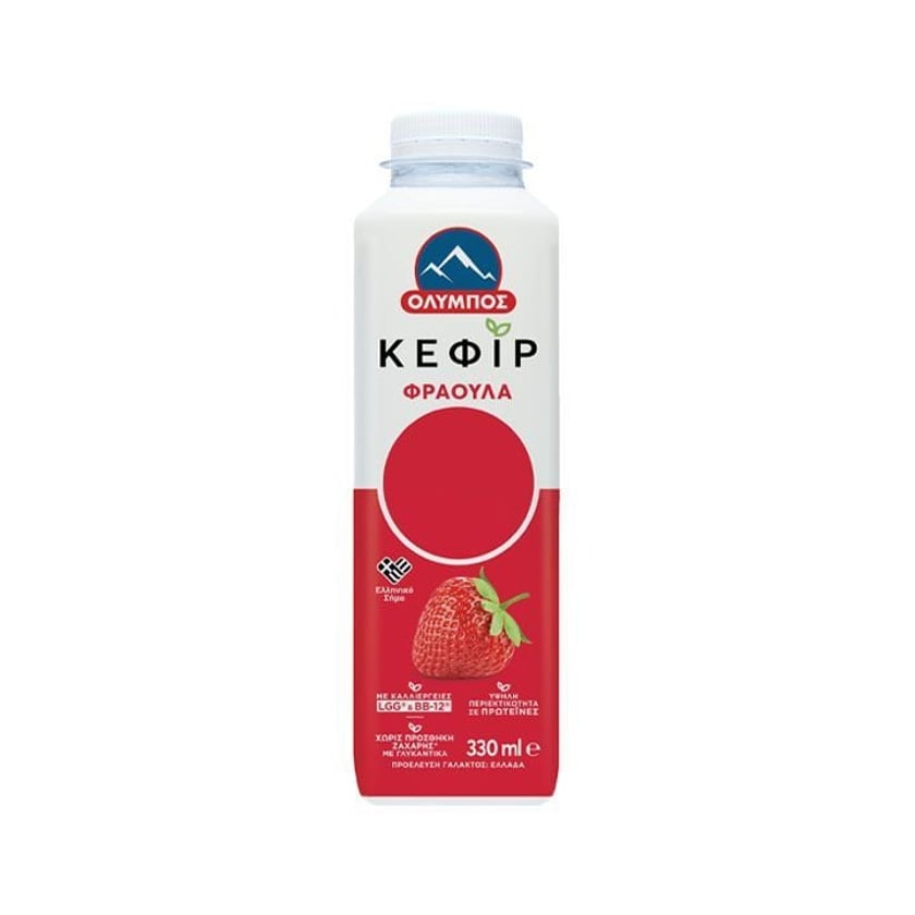 Όλυμπος Κεφίρ Φράουλα 330ml