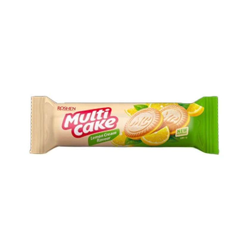 Roshen Multicake Μπισκότα με Γέμιση Κρέμα Λεμόνι 180g