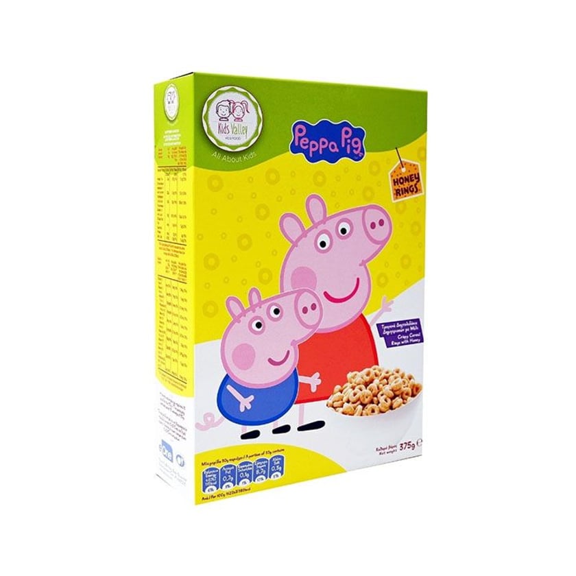 Nutri Valley Δημητριακά Peppa Pig Honey Rings 375g