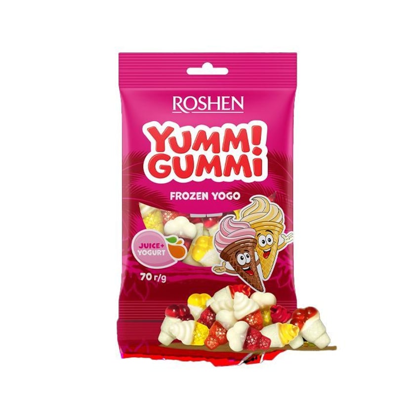 Roshen Yummi Gummi Ζελεδάκια Frozen Yogo 70g