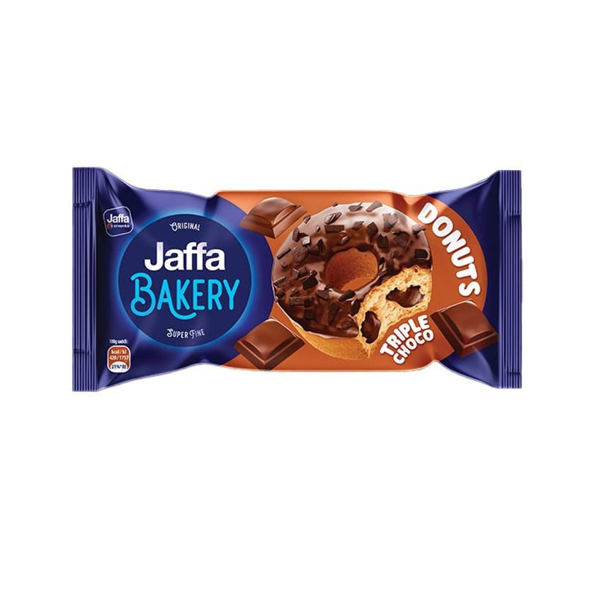 Jaffa Bakery Donuts με Τριπλή Σοκολάτα 58g