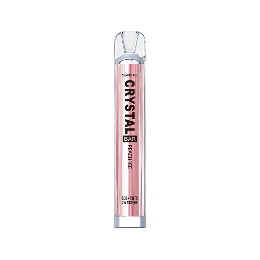Crystal Bar Ηλεκτρονικό Τσιγάρο μιας Χρήσης Peach Ice 20mg 2ml 600 Puffs