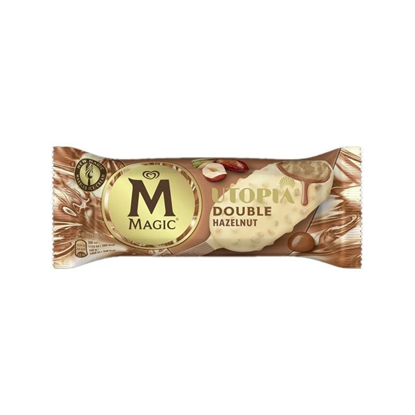 Magic Παγωτό Ξυλάκι Utopia Double Hazelnut 85ml
