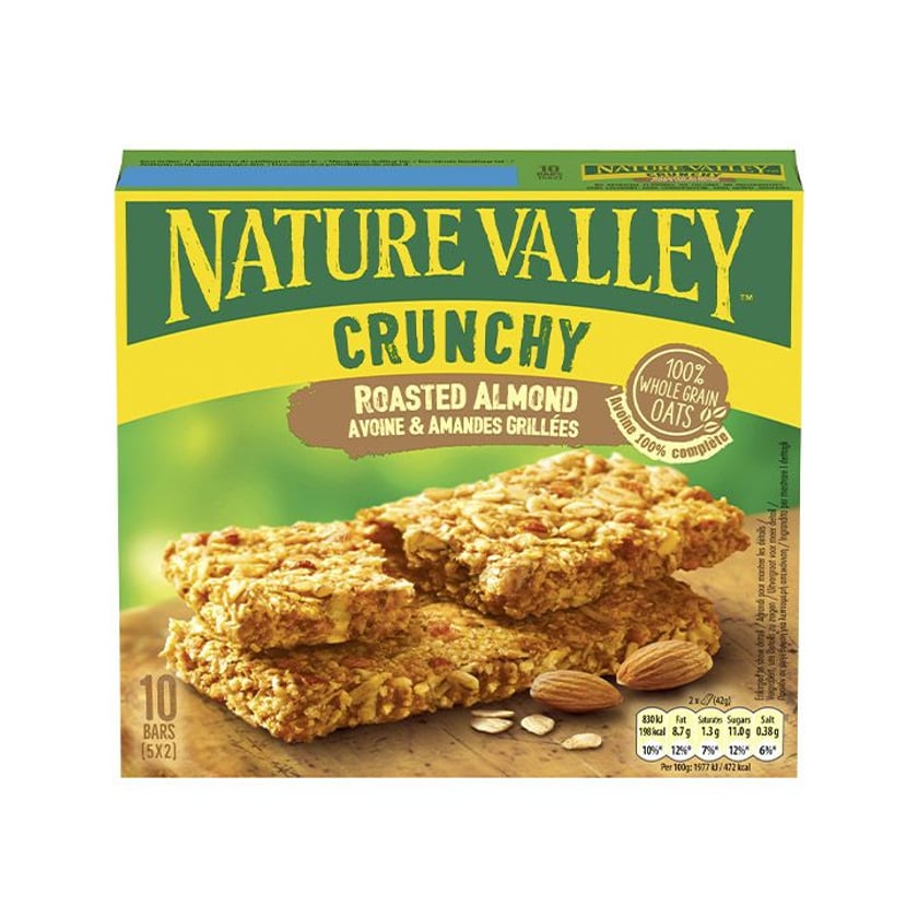 Nature Valley Crunchy Μπάρες με Ψημένο Αμύγδαλο 5x42g