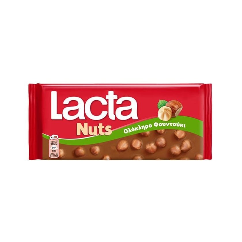 Lacta Σοκολάτα Ολόκληρο Φουντούκι 100g