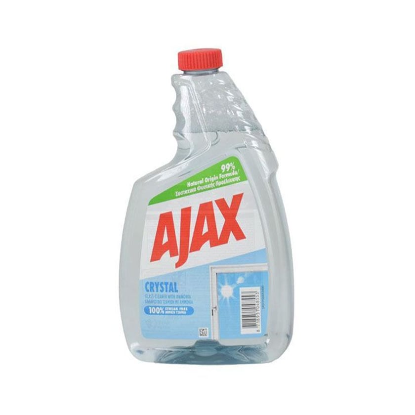 Ajax Crystal Clean Ανταλλακτικό Καθαριστικό για Τζάμια 750ml