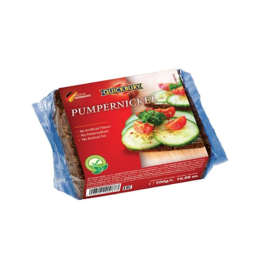 Quickbury Ψωμί Pumpernickel Ολικής Άλεσης 500g