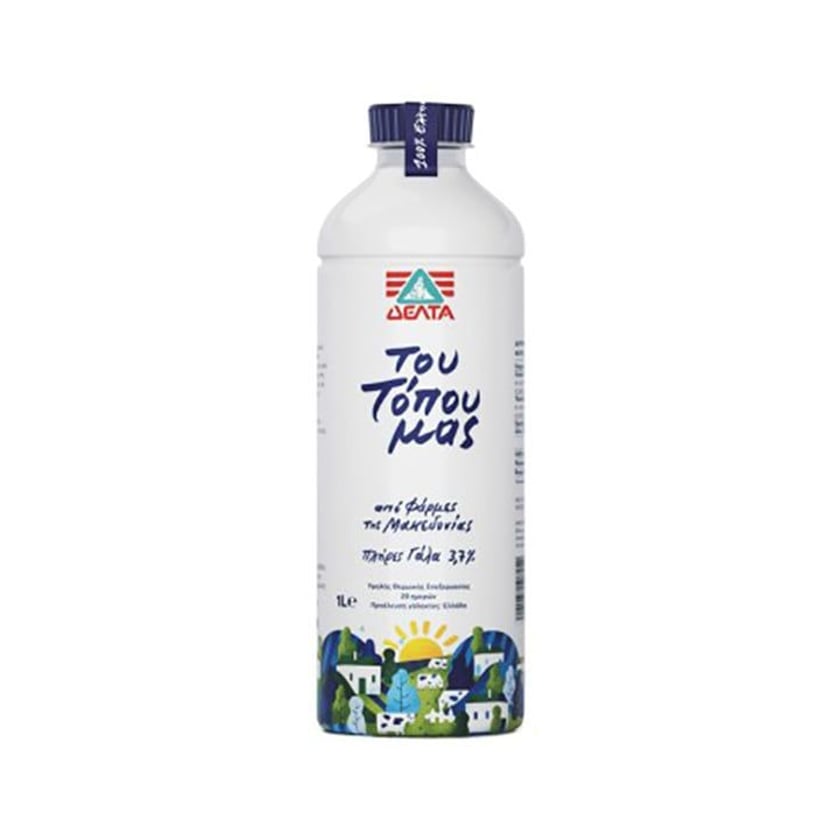 Delta Tou Topou Mas Full Fat Milk 1lt -0.2€