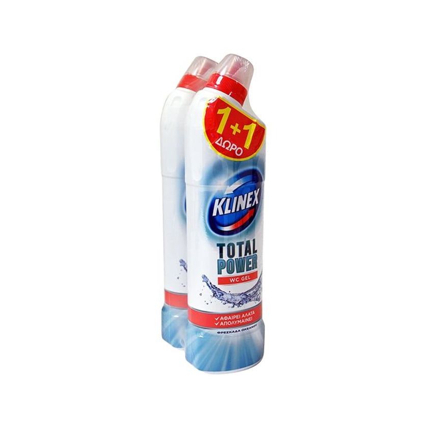 Klinex Καθαριστικό WC Gel Ocean 750ml 1+1 Δώρο