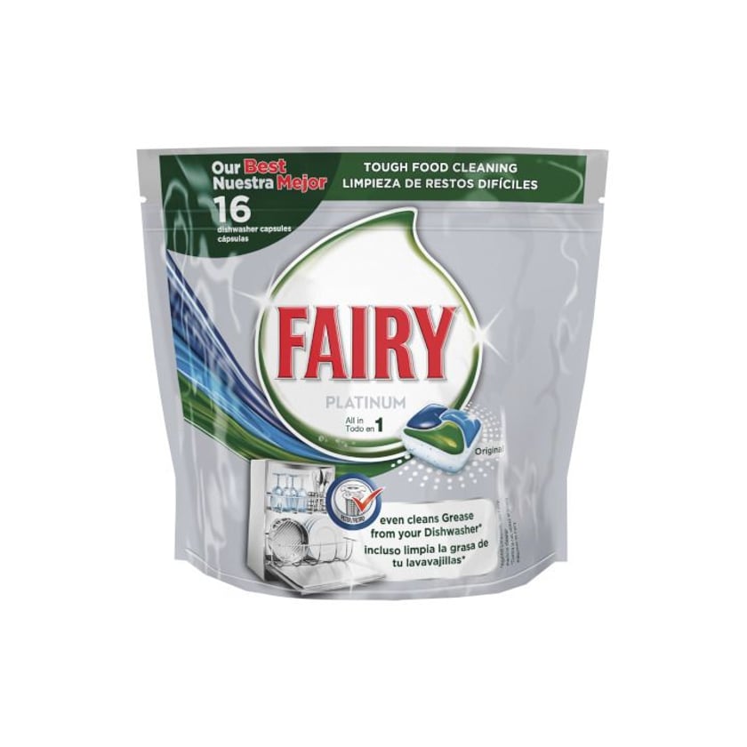 Fairy Platinum Κάψουλες Πλυντηρίου Πιάτων 16τεμ