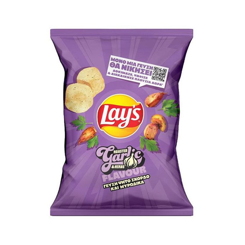 Lay`s Πατατάκια Ψητό Σκόρδο & Μυρωδικά 95g