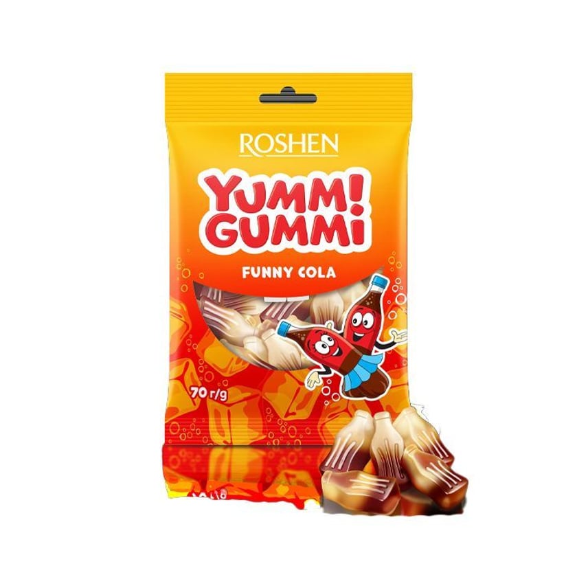 Roshen Yummi Gummi Ζελεδάκια Funny Cola 70g