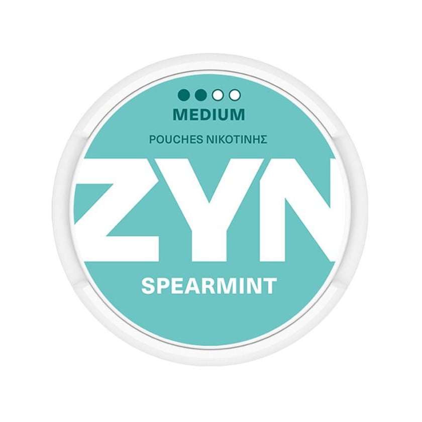 ZYN Nicotine Pouches Spearmint Slim Strong Medium 6.5mg