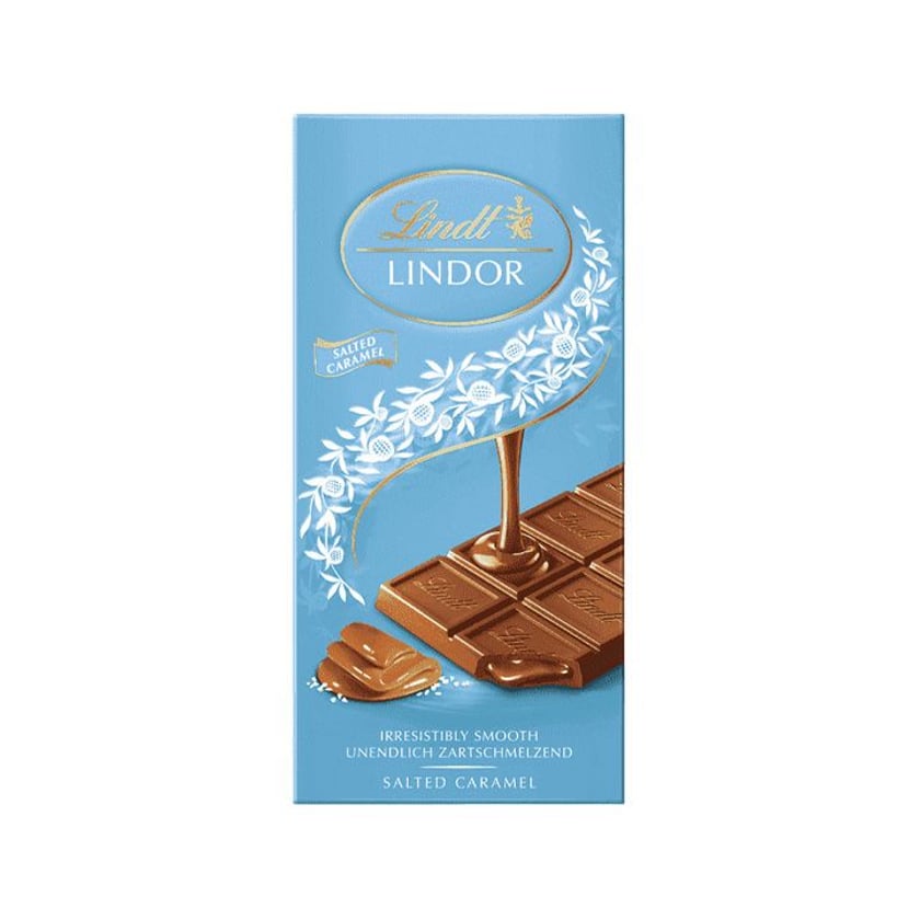 Lindt Lindor Σοκολάτα με Αλατισμένη Καραμέλα 100g