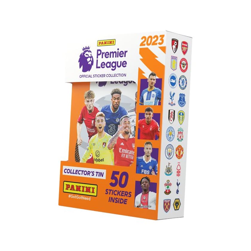 Panini Premier League 23 Αυτοκόλλητα σε Μεταλλική Θήκη