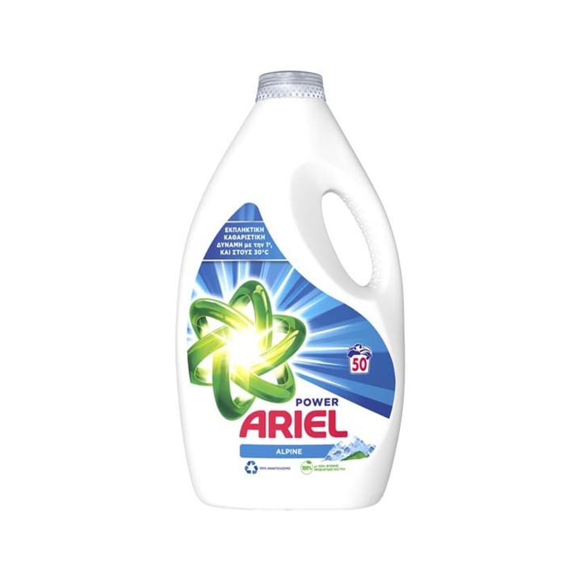 Ariel Liquid Laundry Detergent Alpine 50 Washes 2.5l