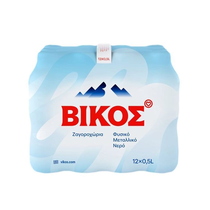 Βίκος Φυσικό Μεταλλικό Νερό 12x500ml