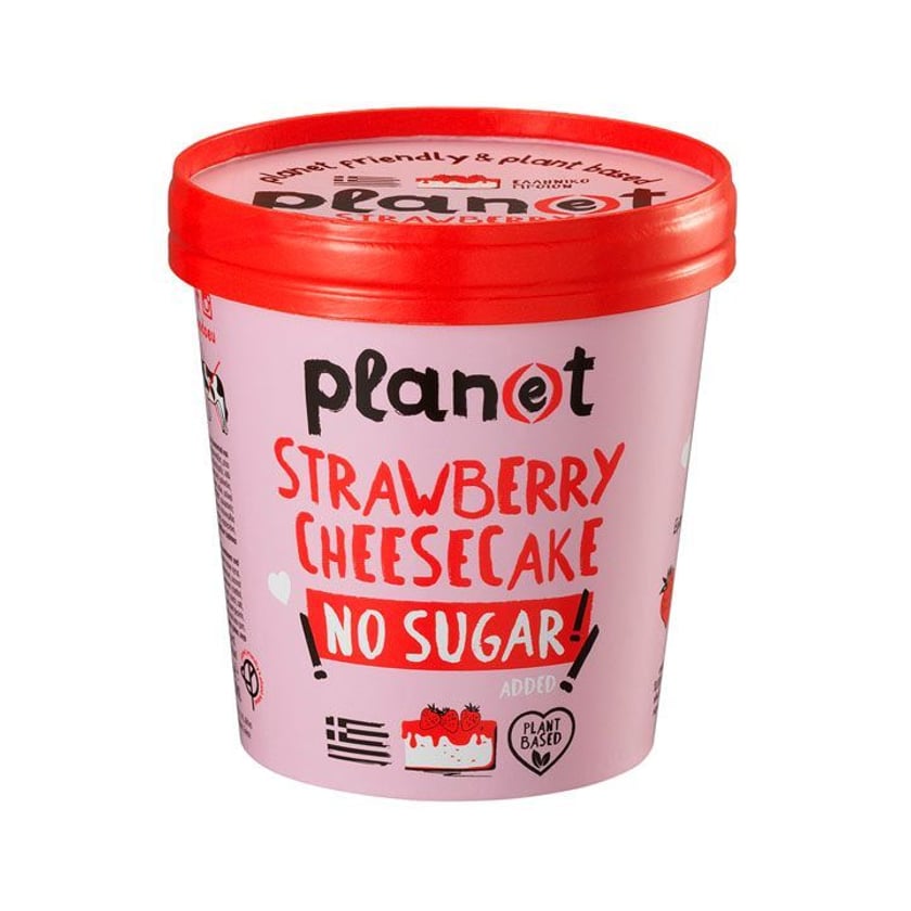 Plan(e)t Παγωτό Strawberry Cheesecake Χωρίς Ζάχαρη 420ml