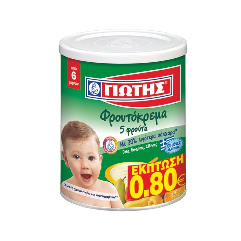Jotis Wheat Cereal With Milk & 5 Fruits 300g -0.5€