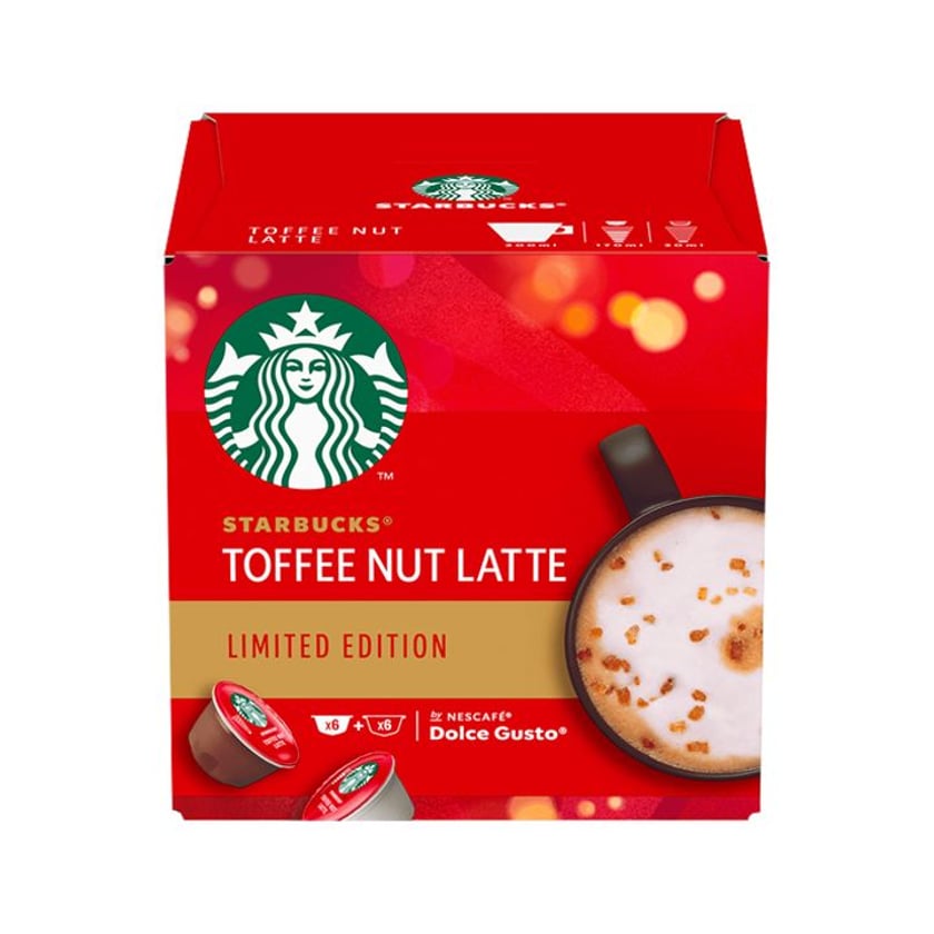 Starbucks Κάψουλες Toffee Nut Latte Συμβατές με Μηχανές Dolce Gusto 12τεμ