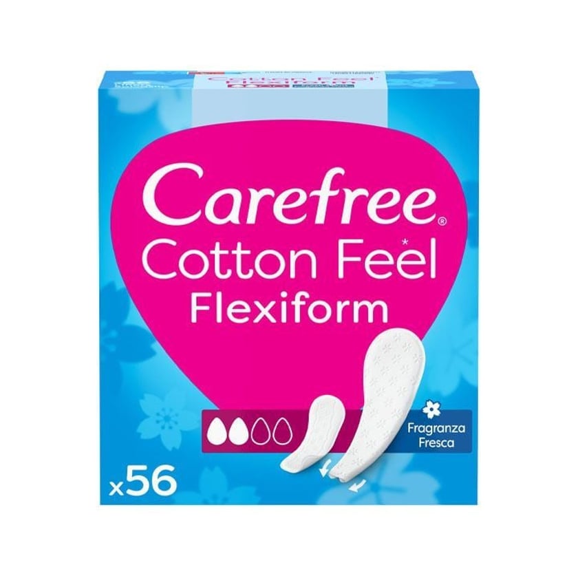 Carefree Σερβιετάκια Flexiform Cotton 56τεμ