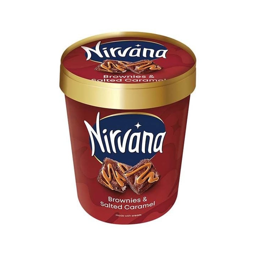 Nirvana Παγωτό Brownies & Salted Caramel 420ml