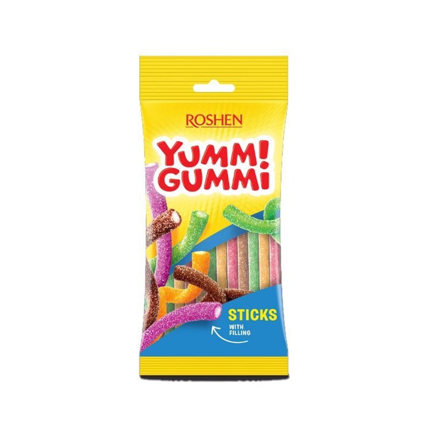 Roshen Yummi Gummi Ζελεδάκια Sour Sticks 70g