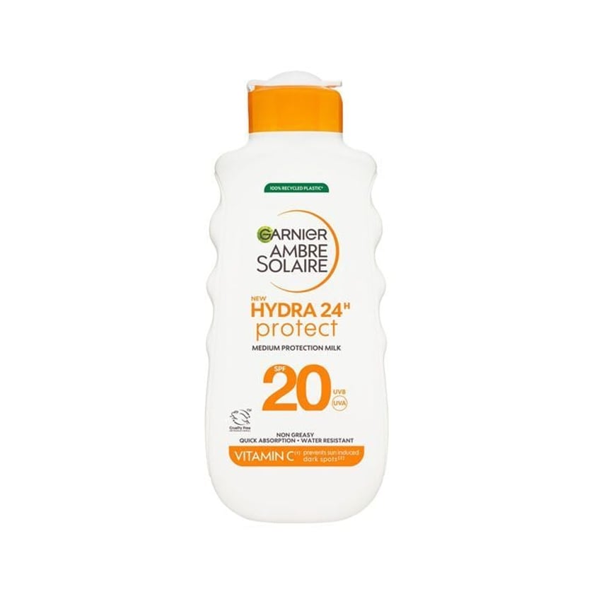 Garnier Ambre Solaire Hydra 24h Αντηλιακό Γαλάκτωμα SPF20 175ml