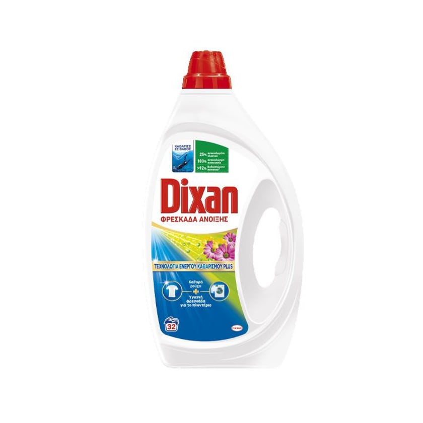 Dixan Liquid Laundry Detergent Spring Freshness 32 Washes 1.44l