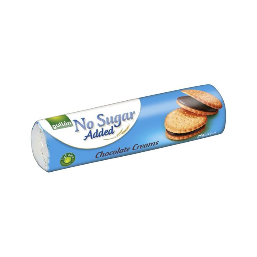 Gullon Μπισκότα Sandwich με Γέμιση Σοκολάτα Χωρίς Ζάχαρη 250g