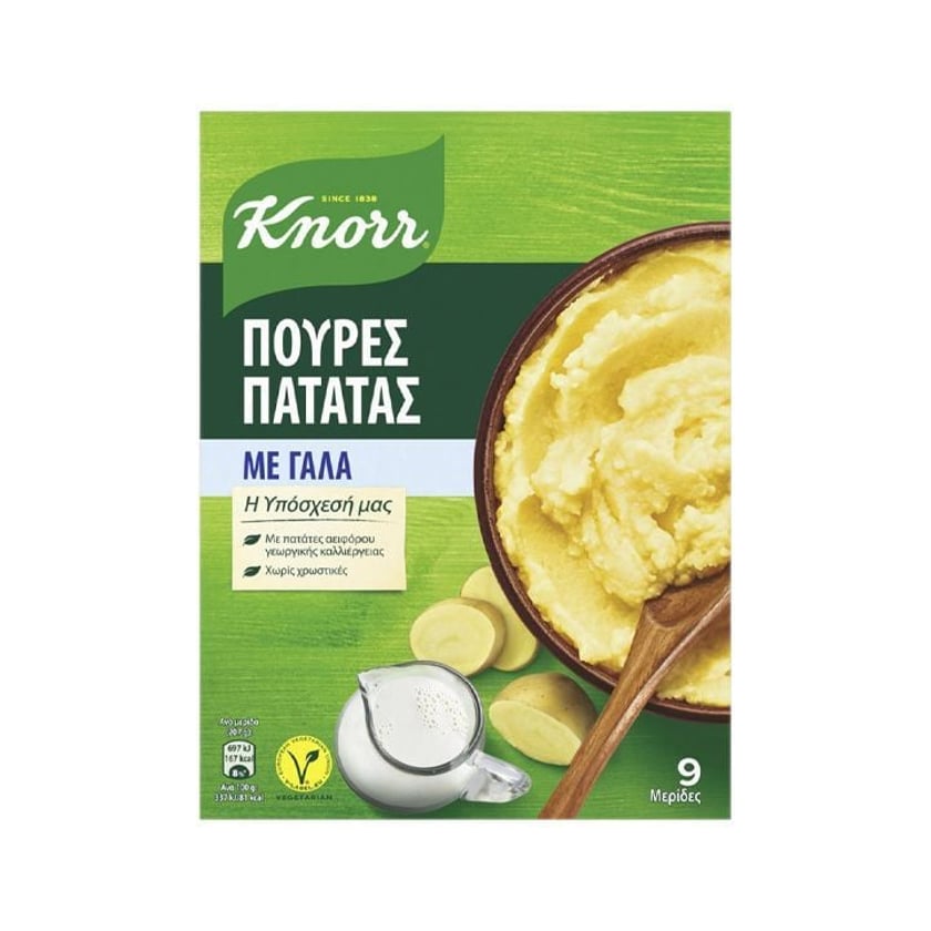 Knorr Μείγμα Πουρέ με Γάλα 3τεμ 291g