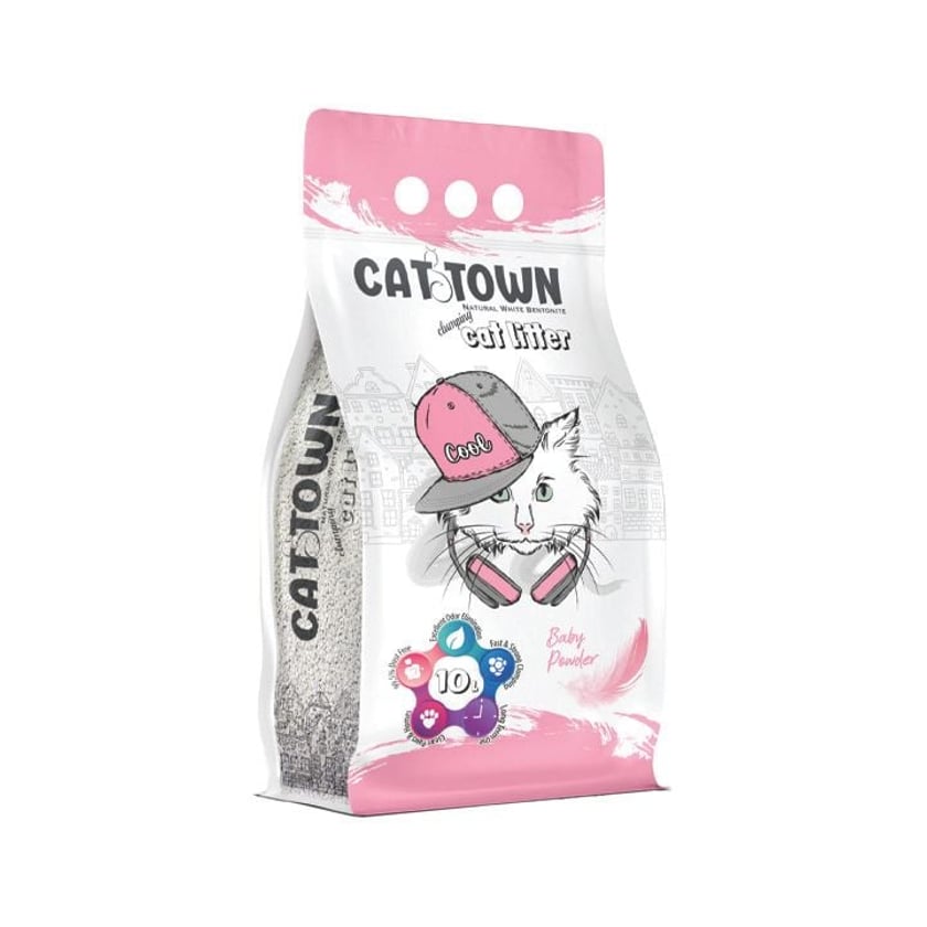 Cat Town Άμμος Υγιεινής για Γάτες Baby Powder 10l