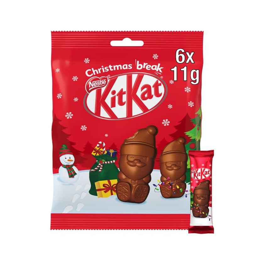 Nestle Kit Kat Σοκολάτα Santa Pouch 66g