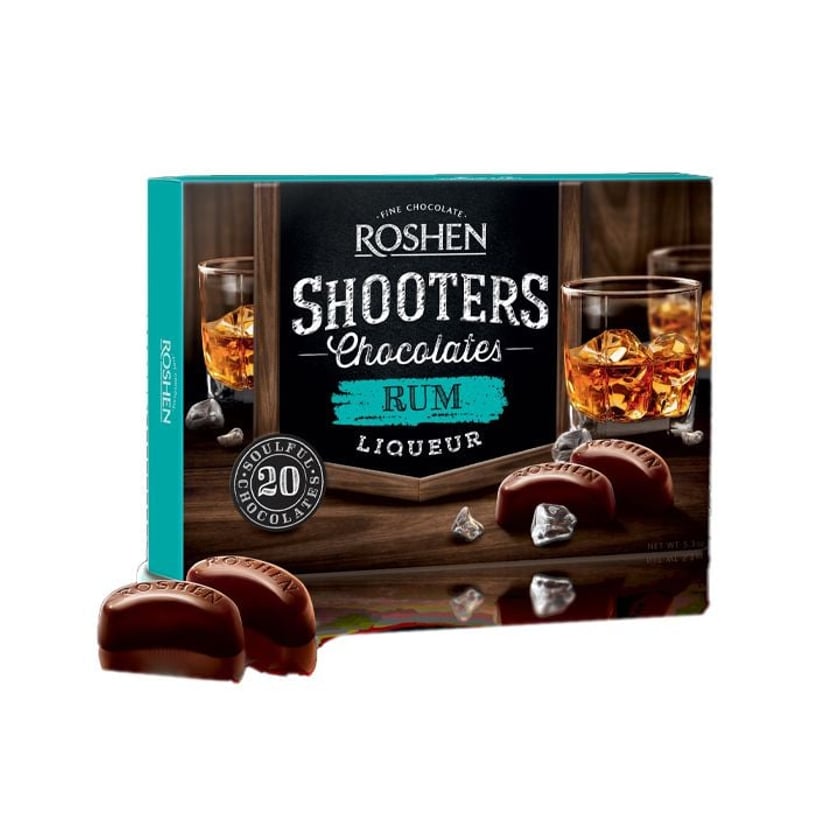 Roshen Shooters Σοκολατάκια Rum Liqueur 150g