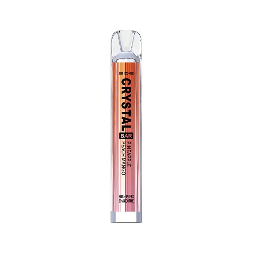 Crystal Bar Ηλεκτρονικό Τσιγάρο μιας Χρήσης Pineapple Peach Mango 20mg 2ml 600 Puffs