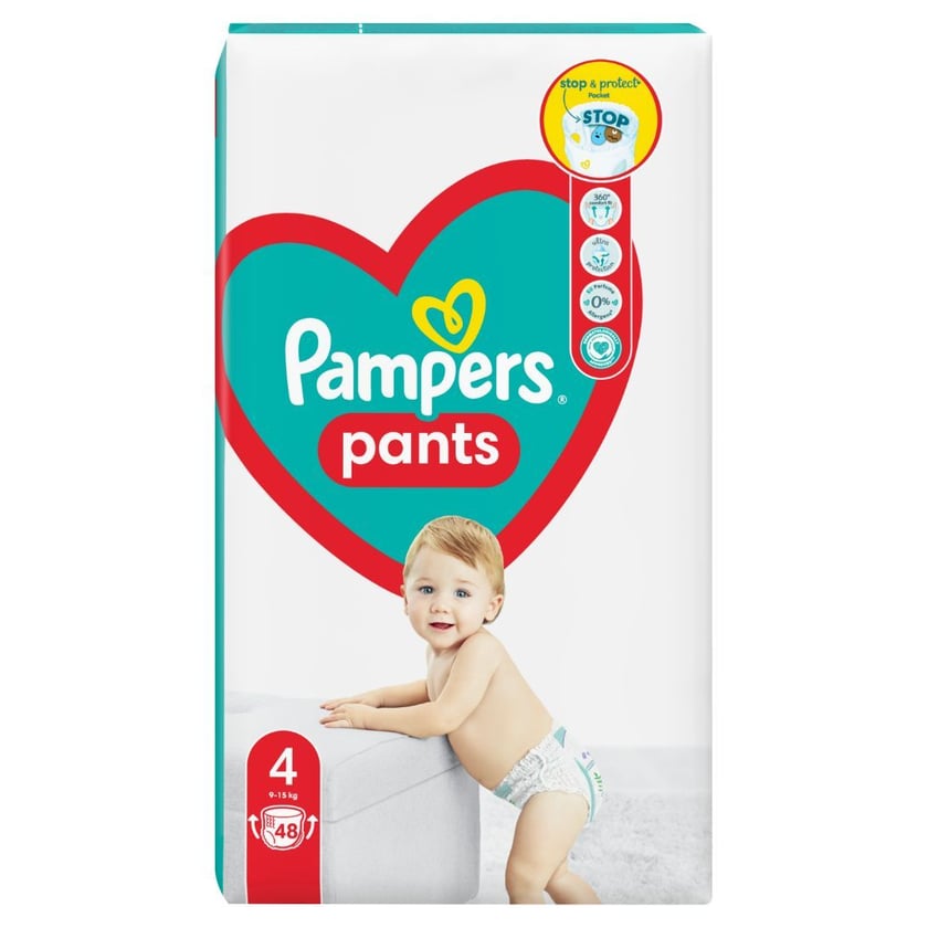 Pampers Πάνες Βρακάκι Maxi Νο4 9-15kg 48τεμ