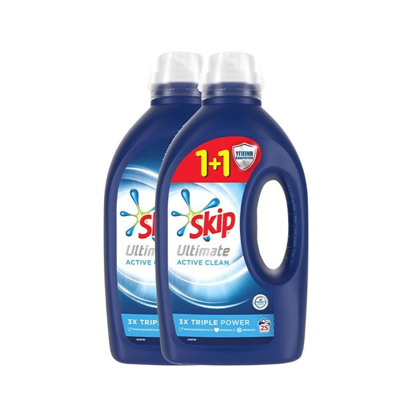 Skip Liquid Laundry Detergent Ultimate  25 Washes 2x1.25l 1+1