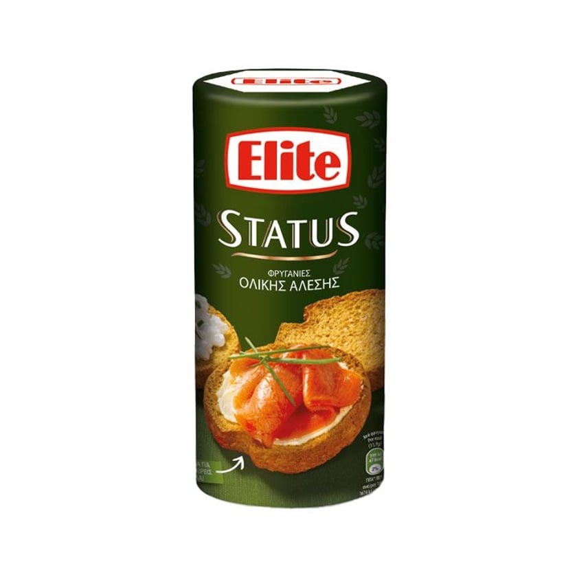 Elite Status Φρυγανιές Ολικής Άλεσης 155g