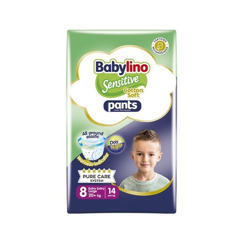 Babylino Pants Cotton Soft Unisex No8 Extra Extra Large 20kg 14τμχ