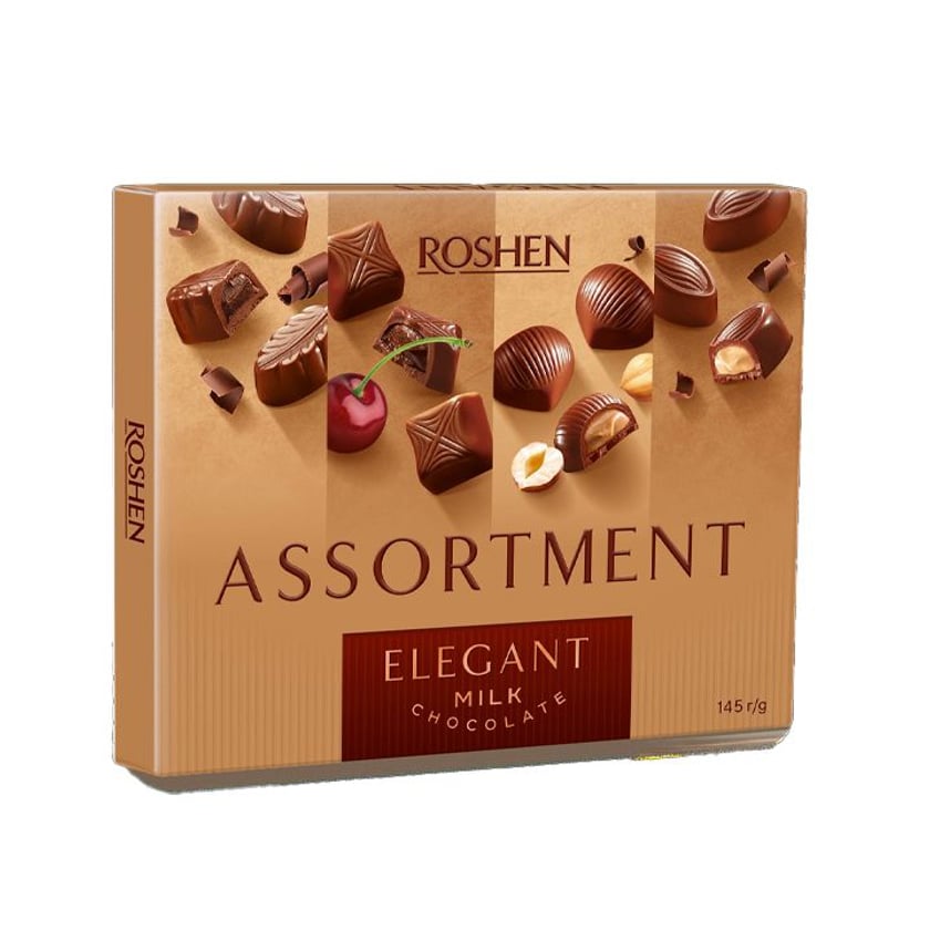 Roshen Assortment Σοκολατάκια Γάλακτος με Γέμιση 145g