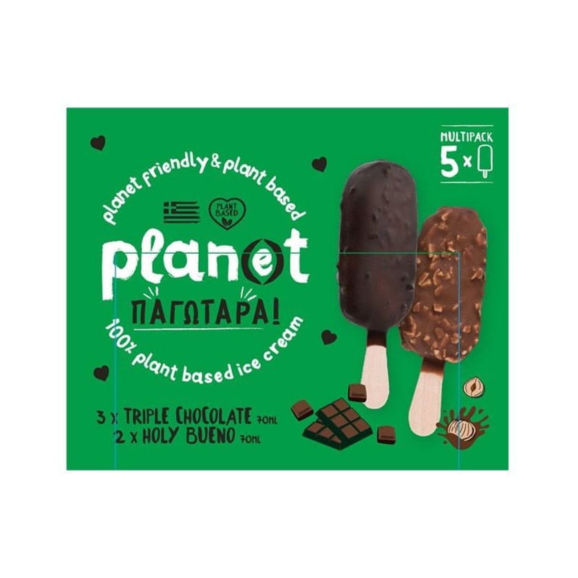 Plan(e)t Παγωτό Ξυλάκι Best Sellers Multipack 5x70ml