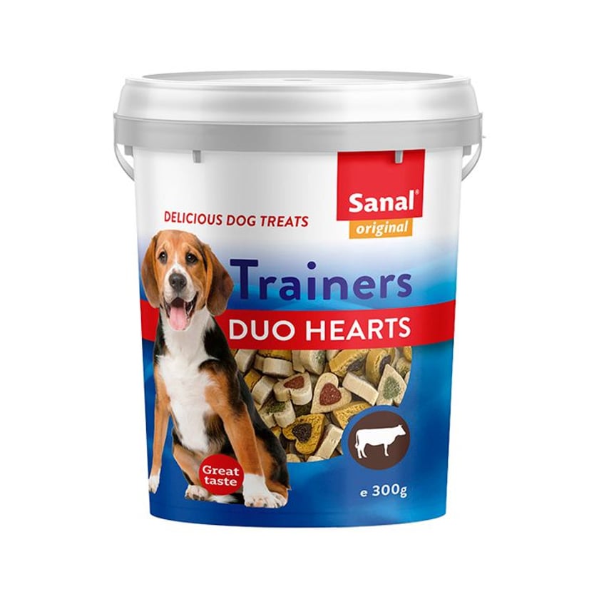 Sanal Trainers Λιχουδιές για Σκύλους Duo Hearts 300g