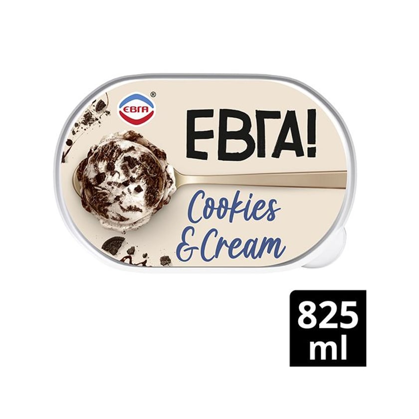 Έβγα Παγωτό Οικογενειακό Cookies & Cream 825ml